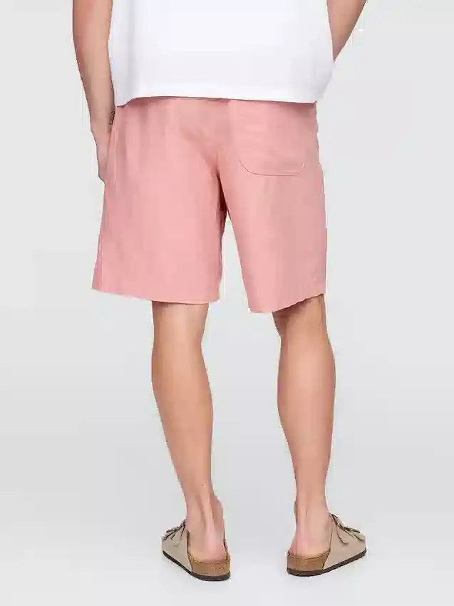 9" Easy-Shorts aus Leinen-Baumwolle