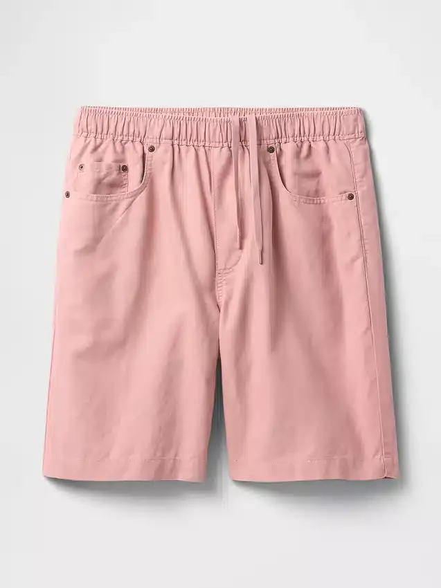 9" Easy-Shorts aus Leinen-Baumwolle