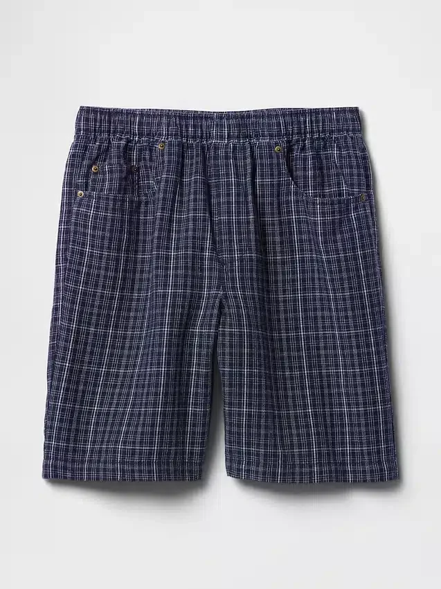 9" Easy-Shorts aus Leinen-Baumwolle