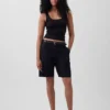 9" kurze Leinen-Mischung-Shorts mit niedriger Leibhöhe