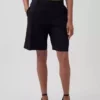 9" kurze Leinen-Mischung-Shorts mit niedriger Leibhöhe