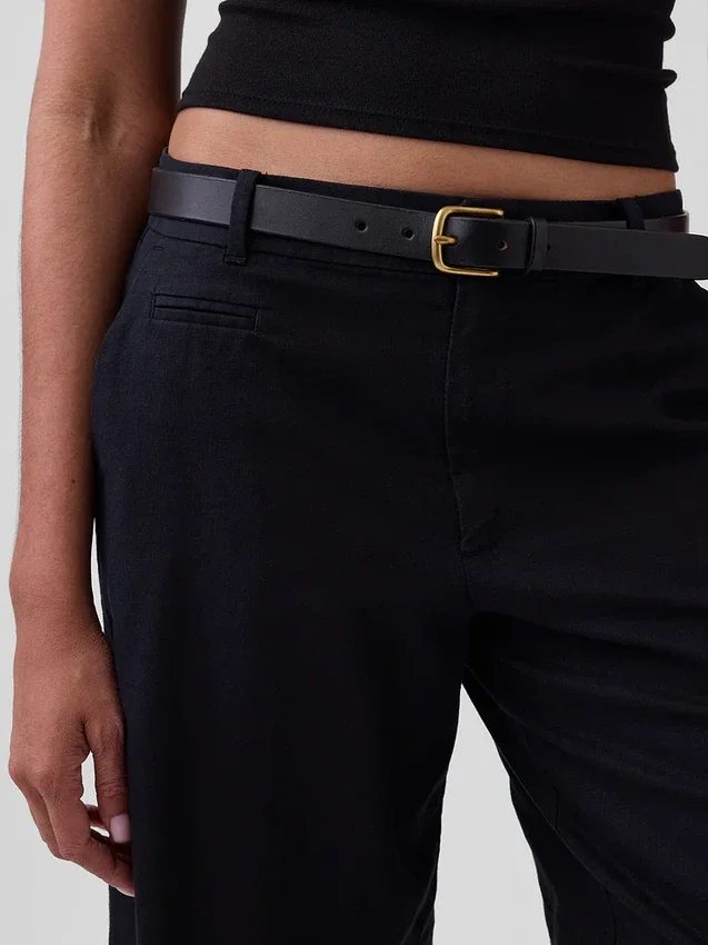 9" kurze Leinen-Mischung-Shorts mit niedriger Leibhöhe