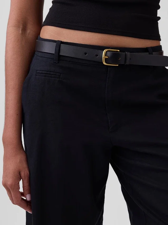 9" kurze Leinen-Mischung-Shorts mit niedriger Leibhöhe
