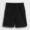 9" kurze Leinen-Mischung-Shorts mit niedriger Leibhöhe