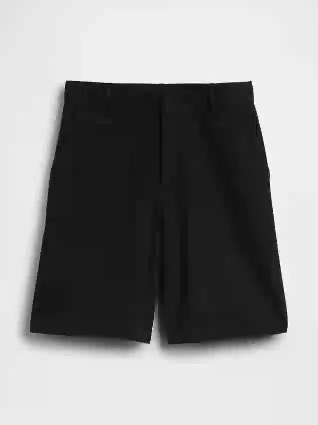 9" kurze Leinen-Mischung-Shorts mit niedriger Leibhöhe
