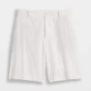 9" kurze Leinen-Mischung-Shorts mit niedriger Leibhöhe