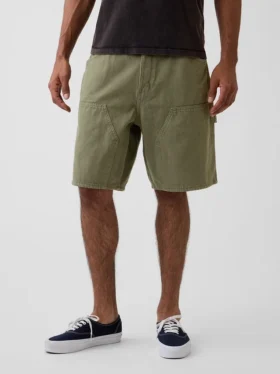 9″ lockere Denim-Carpenter-Shorts