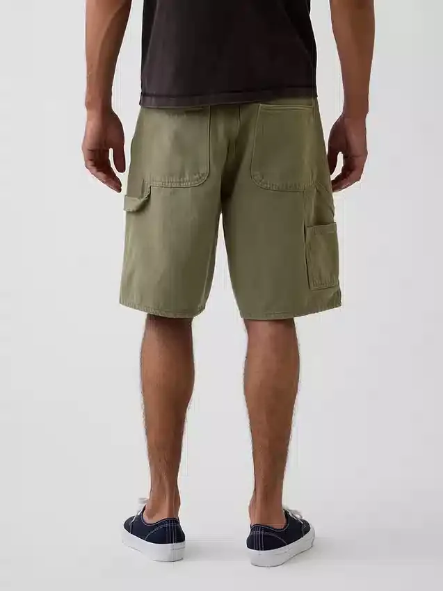9" lockere Denim-Carpenter-Shorts