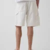 9" lockere Denim-Carpenter-Shorts