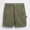 9" lockere Denim-Carpenter-Shorts