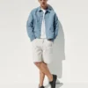 9" lockere Denim-Carpenter-Shorts