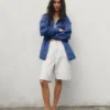 9" lockere Denim-Carpenter-Shorts