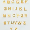Admiral Row Gold-Initialen-Ohrringe