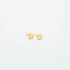 Admiral Row Gold-Ohrringe mit Initialen