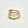 Admiral Row Gold-Ring mit Doppelknoten