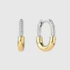 Ana Luisa Brynley Mini-Gold-Creolen mit Mikropavé