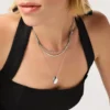 Ana Luisa Silber-Mini-Kiesel-Halskette