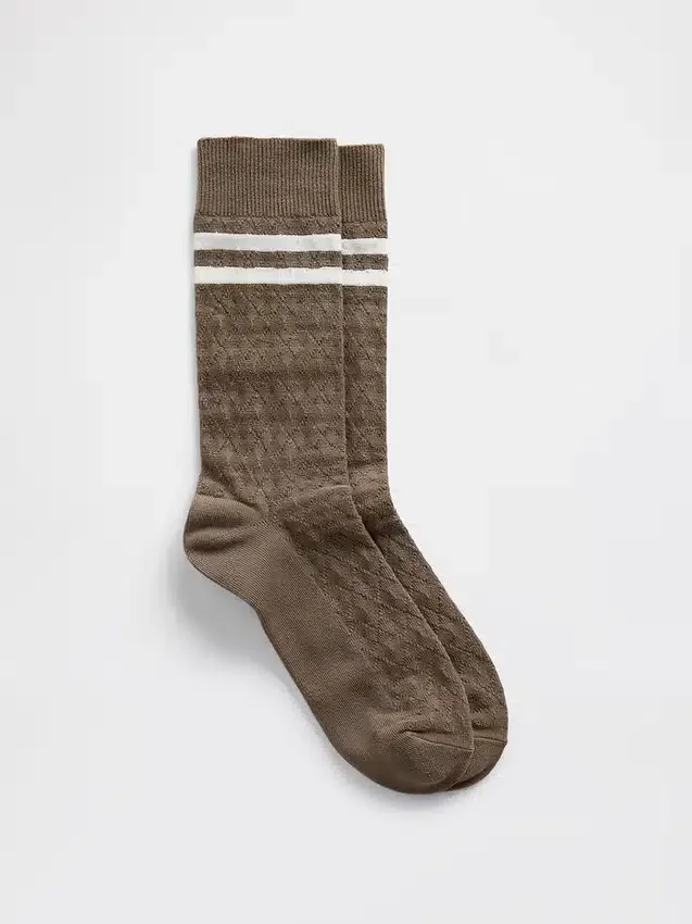 Argyle Varsity Crew-Socken