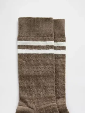 Argyle Varsity Crew-Socken