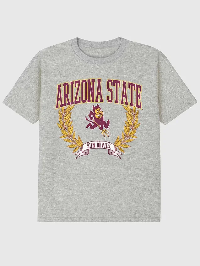 Arizona State University „Laurels“ – T-Shirt mit dunklem Aufdruck