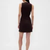 Asymmetrisches Minikleid aus Leinenmischung
