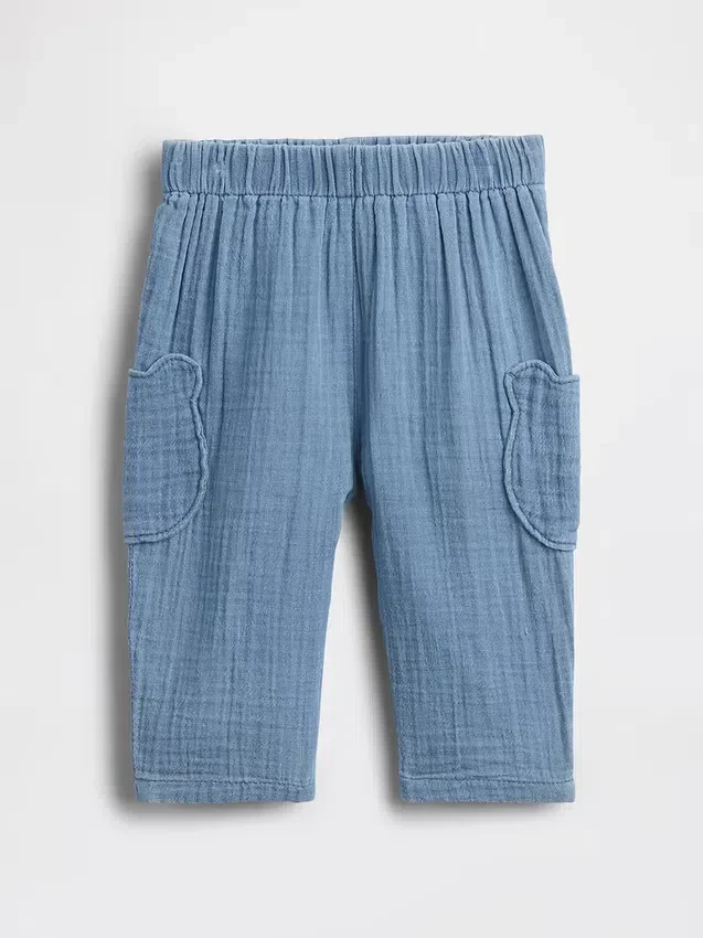 Baby-Baumwollgaze-Hose mit Brannan-Bär-Motiv