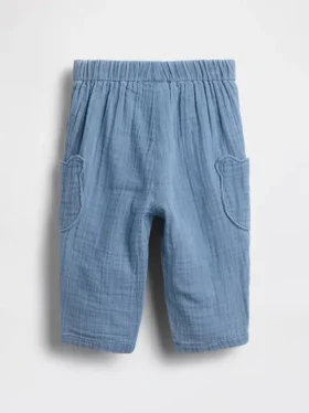 Baby-Baumwollgaze-Hose mit Brannan-Bär-Motiv