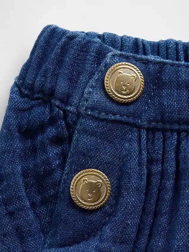 Baby-Bloomer aus Baumwollgaze im Sailor-Stil