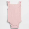 Baby-Body mit Pointelle-Rippmuster