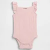 Baby-Body mit Pointelle-Rippmuster