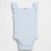 Baby-Body mit Pointelle-Rippmuster