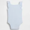 Baby-Body mit Pointelle-Rippmuster