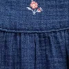 Baby-Bodys aus Baumwollgaze in Denim-Optik