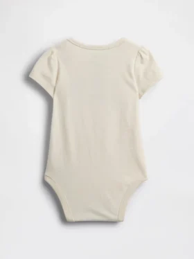 Baby-Bodys aus Bio-Baumwolle mit Blumenlogo