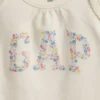 Baby-Bodys aus Bio-Baumwolle mit Blumenlogo