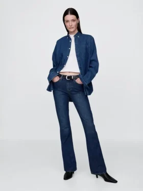 Baby-Boot-Jeans mit mittlerer Leibhöhe