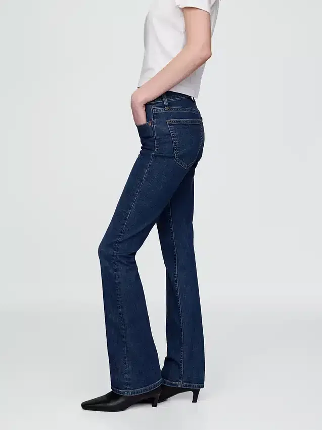Baby-Boot-Jeans mit mittlerer Leibhöhe