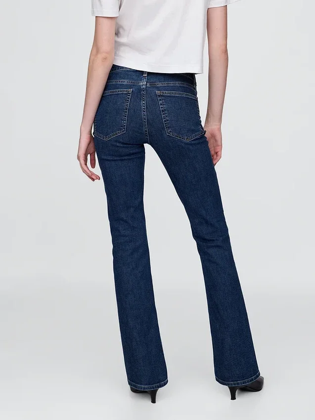 Baby-Boot-Jeans mit mittlerer Leibhöhe