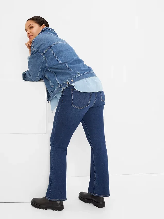 Baby-Boot-Jeans mit mittlerer Leibhöhe
