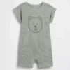 Baby Brannan Bear Waffel-Shorty-Einteiler
