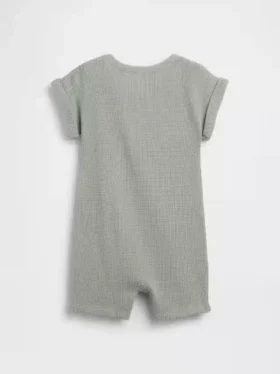 Baby Brannan Bear Waffel-Shorty-Einteiler