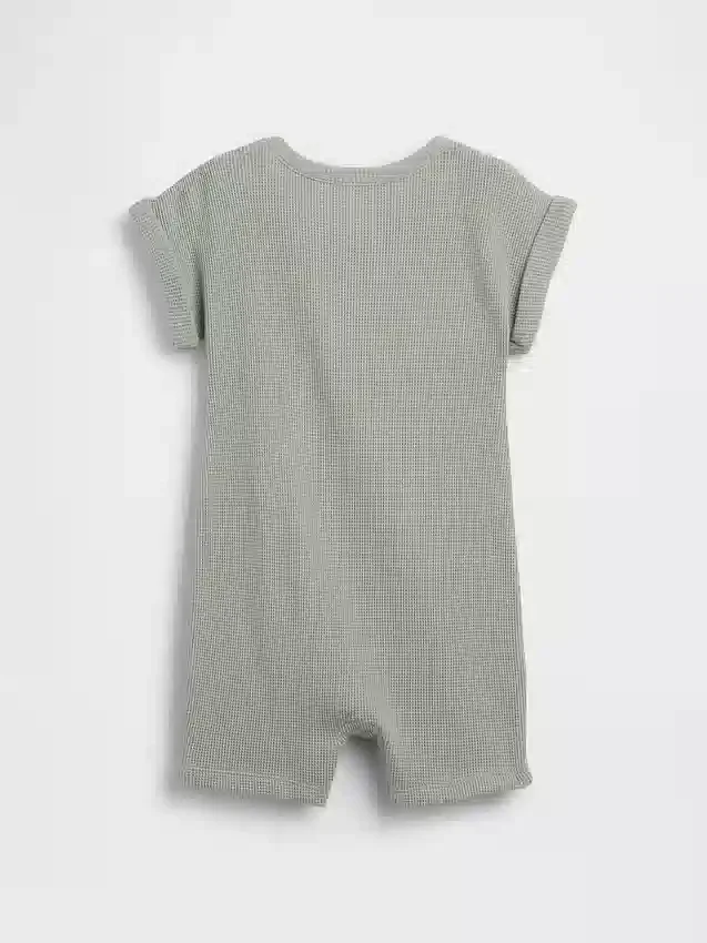 Baby Brannan Bear Waffel-Shorty-Einteiler