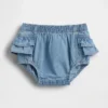 Baby-Denim-Bloomer mit Rüschen
