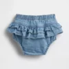 Baby-Denim-Bloomer mit Rüschen