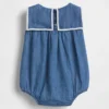 Baby-Denim-Bodys im Matrosen-Stil