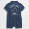 Baby-Denim-Shorty-Einteiler mit Gap Logo