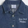 Baby-Denim-Shorty-Einteiler mit Gap Logo