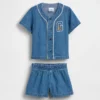 Baby-Denim-Varsity-Set