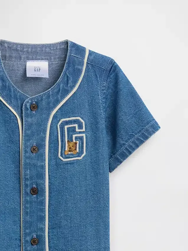 Baby-Denim-Varsity-Set
