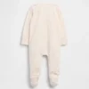 Baby-Einteiler aus Bio-Baumwolle mit Blumenmuster und Fußteil